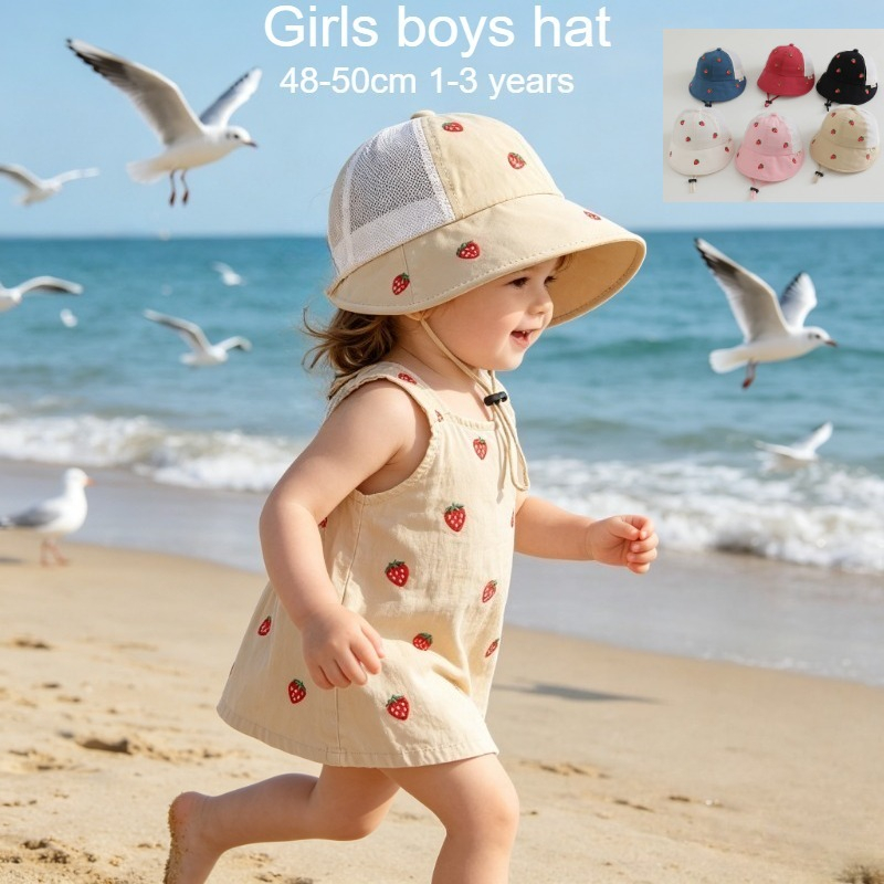 ベビーキッズサマーサンハット 48-50cm 1-3歳児用  - Fishing Hat のレビューと価格