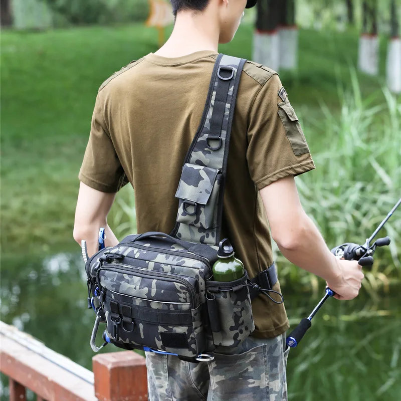 大容量の多機能ウエストバッグ,ハンティングショルダーバッグ, - Fishing Backpack のレビューと価格