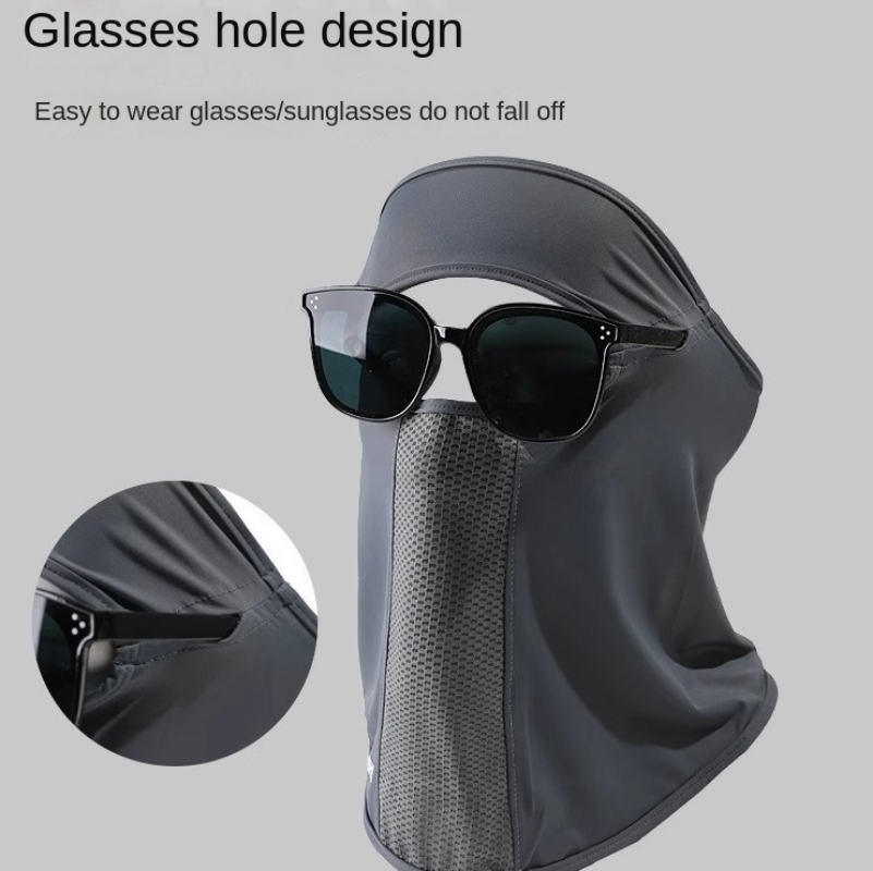 夏用アイスシルクマスク　UVカット日焼け止め　ネックガード　 - Fishing Mask Sun Protection のレビューと価格
