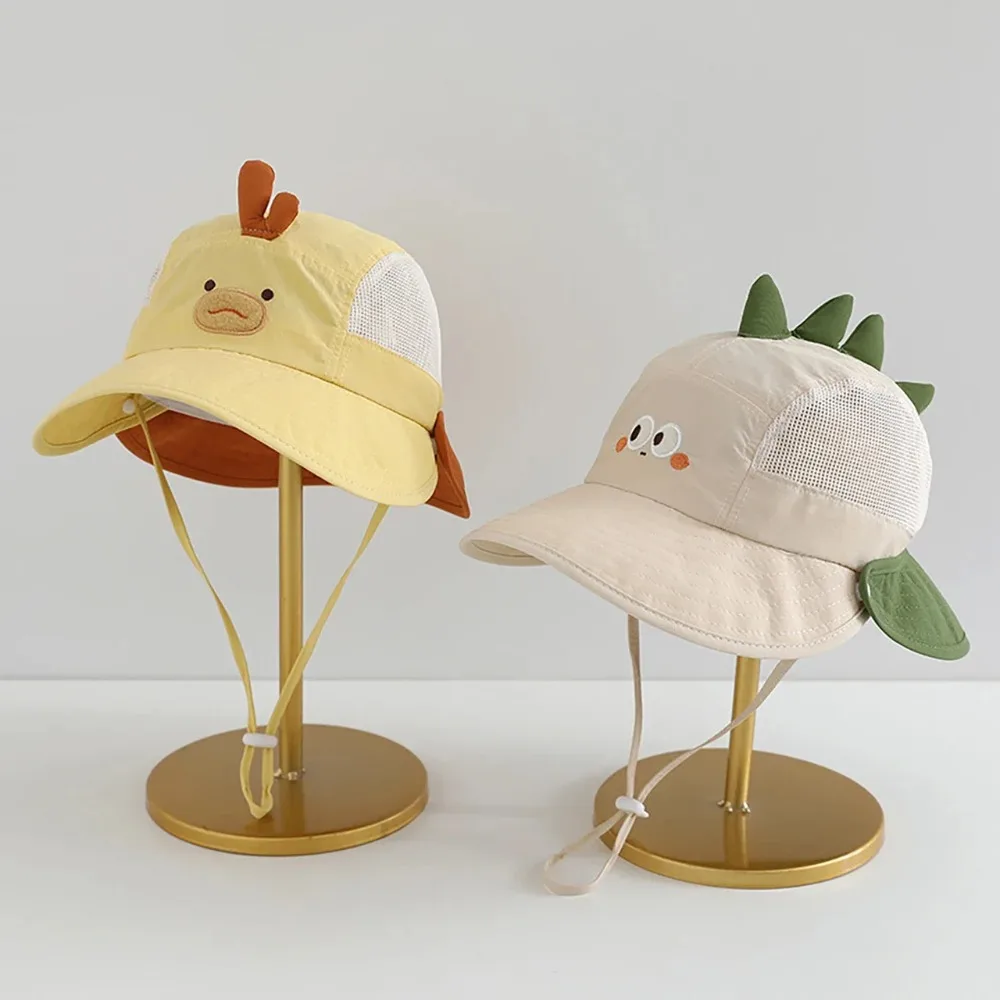 かわいい漫画ベビー漁師帽子夏メッシュ通気性バケットハット幼児 - Fishing Hat のレビューと価格