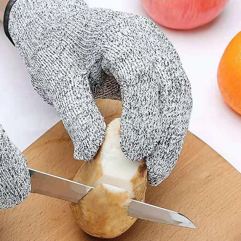 レベル 5 カットプルーフ刺しにくいワイヤー金属手袋キッチン - Fishing Gloves のレビューと価格