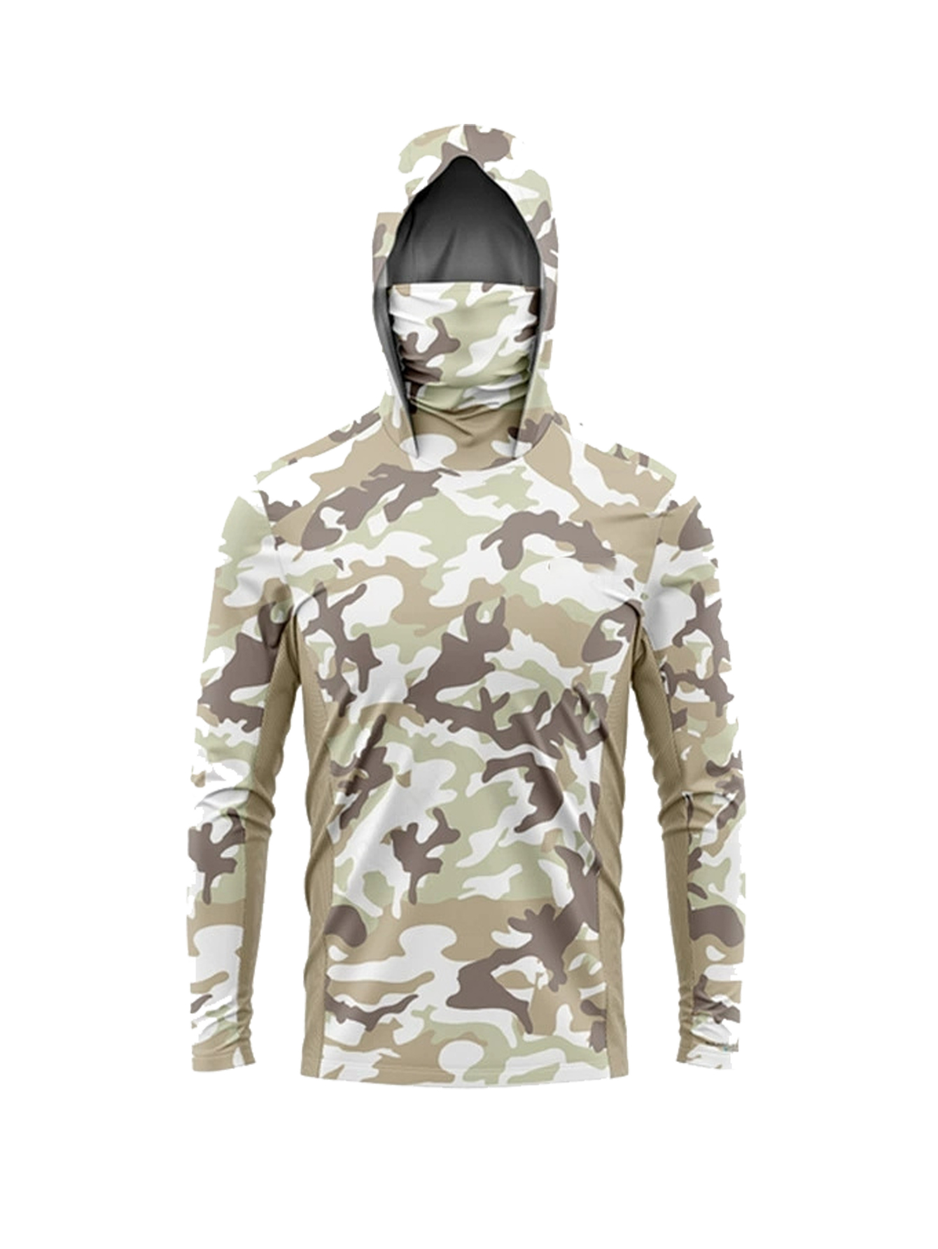 釣り用衣類 メンズ 長袖 マスク付きフード付きフィッシングシ - Fishing Shirt Uv Protection のレビューと価格