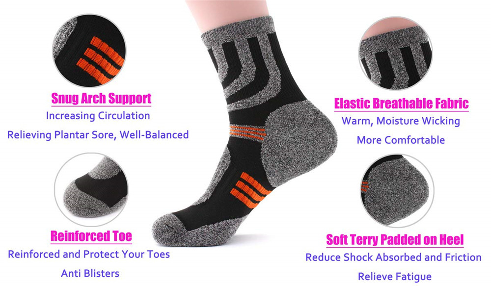男性用ブリスターソックス,アウトドアスポーツ,ランニング,サ - Fishing Socks のレビューと価格