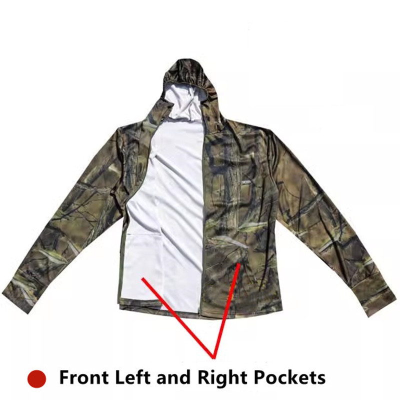 夏軽量薄型メンズ日焼け防止魚バイオニック迷彩釣りパーカー弾性 - Fishing Hoodie のレビューと価格