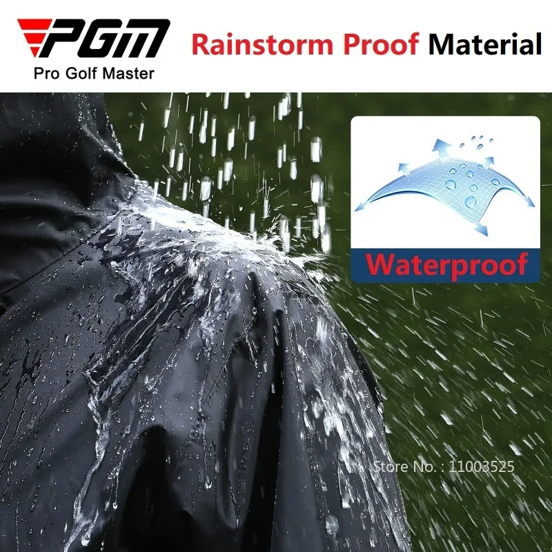 Pgm 男性ゴルフレインコートレインパンツスーツ防水オートバ - Fishing Rain Suit のレビューと価格