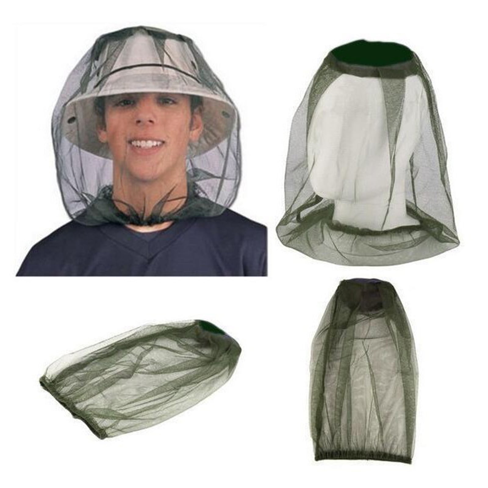 メッシュヘッドネット釣り帽子蚊よけ帽子キャンプアウトドア旅行 - Fishing Hat のレビューと価格